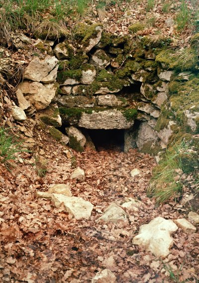 Covered entrance to a tumulus by Prehistoric